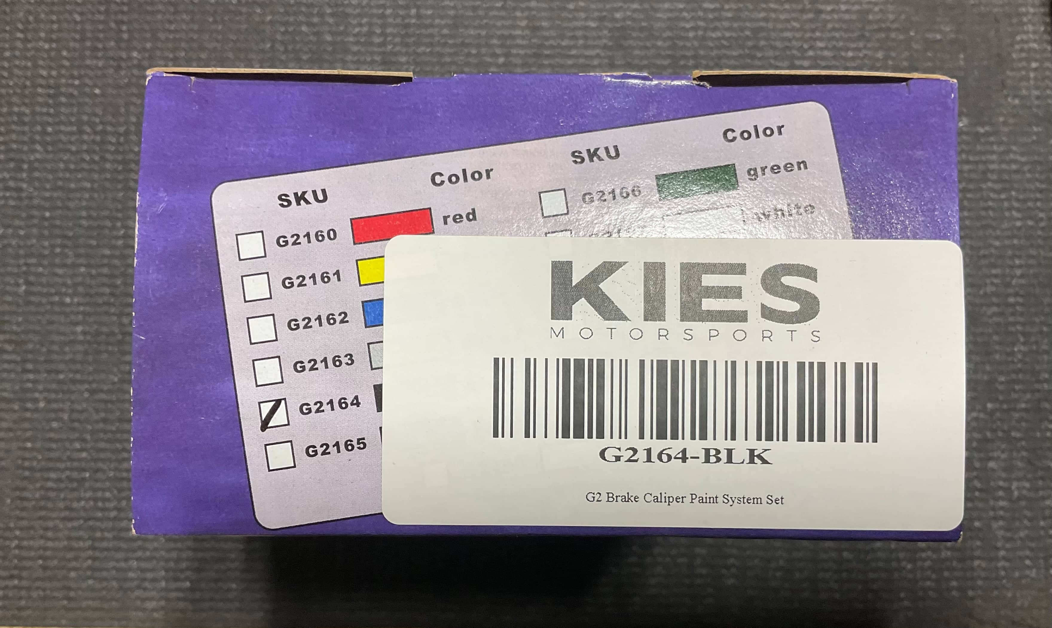 Kies-Motorsports Open Box Item OPEN BOX - G2 Brake Caliper Paint Kit (BLACK)