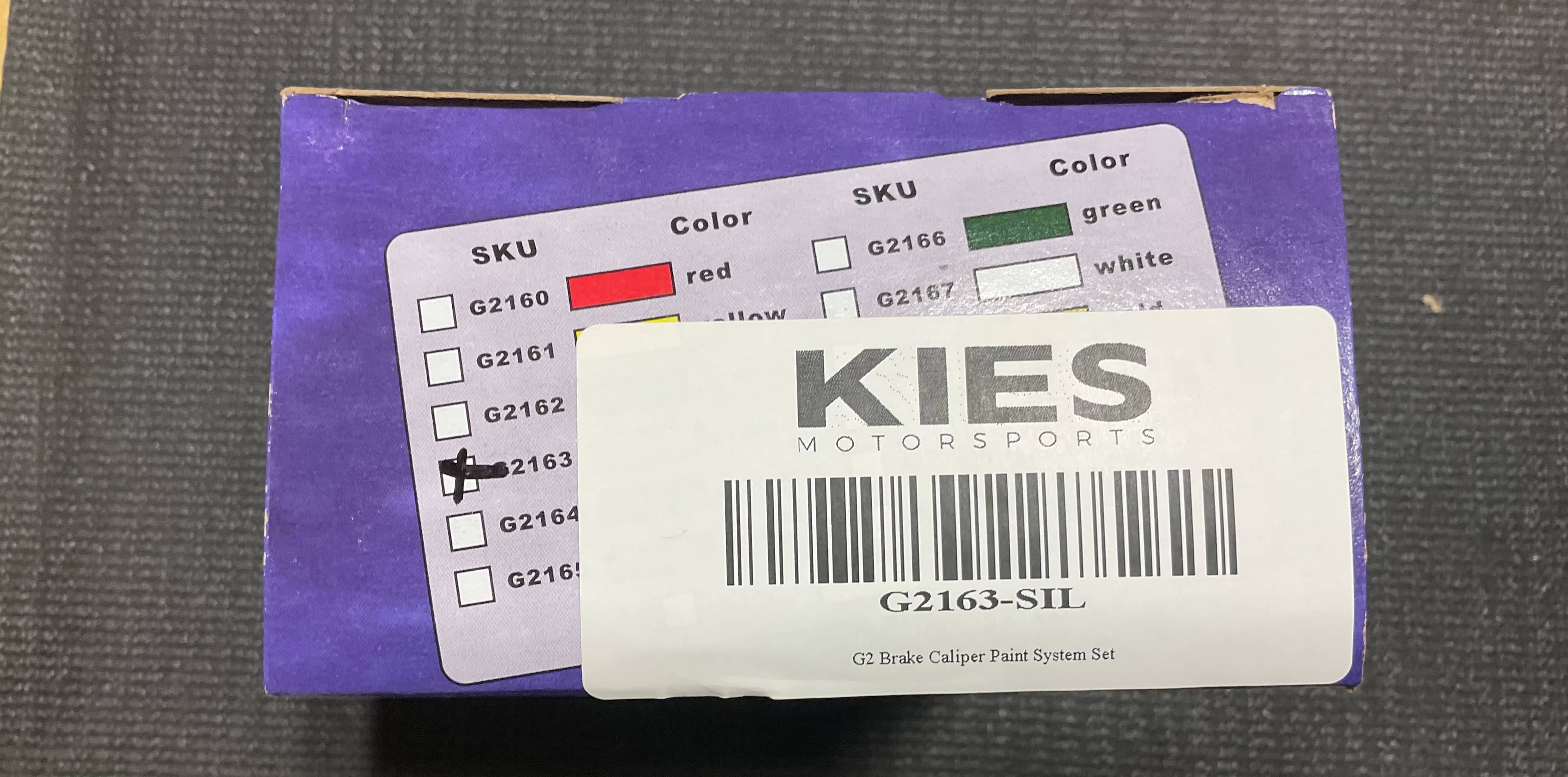 Kies-Motorsports Open Box Item OPEN BOX - G2 Caliper Brake Paint Kit (SILVER)