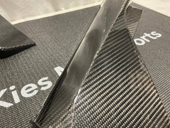 Kies-Motorsports Open Box Item OPEN BOX - Kies BMW G80 M Style Carbon Fiber Rear Bumper Splitters (Cracked)