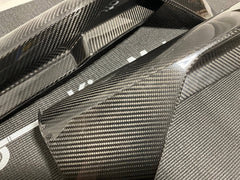 Kies-Motorsports Open Box Item OPEN BOX - Kies BMW G80 M Style Carbon Fiber Rear Bumper Splitters (Cracked)