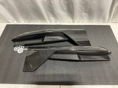 Kies-Motorsports Open Box Item OPEN BOX - Kies BMW G80 M Style Carbon Fiber Rear Bumper Splitters (Cracked)