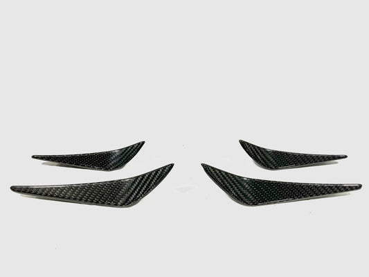 Kies-Motorsports Open Box Item OPEN BOX - Kies Motorsports 2020-2025 BMW M3 (G80) / M4 (G82 / G83) Performance Style Dry Carbon Fiber 4pc Canard Set