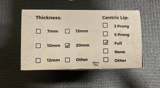 Kies-Motorsports Open Box Item OPEN BOX - Kies Porsche Spacers (FULL-20MM) 5x130 71.6mm CB (USED)