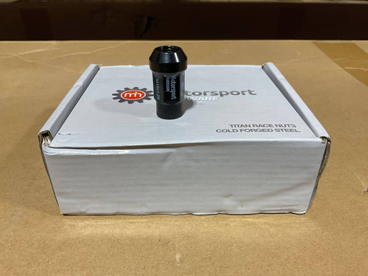 Kies-Motorsports Open Box Item OPEN BOX - Motorsport Hardware Titan Race Nuts (14x1.25) - Black