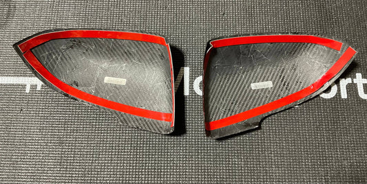 Kies-Motorsports Open Box Item OPEN BOX - Toyota Supra 2020+ Carbon Fiber Mirror Cap Overlays