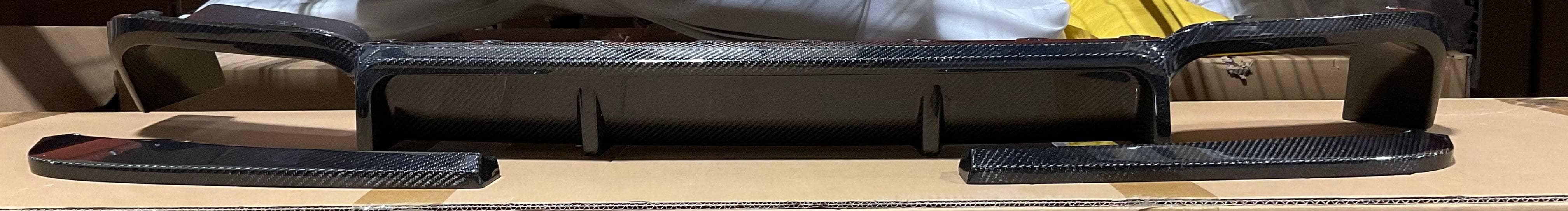 Kies-Motorsports Open Box Item OPEN BOX - X3 Carbon Fiber Rear Diffuser (Gloss Finish)