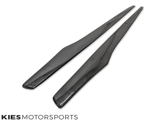 Kies-Motorsports Overstock 2019-2022 BMW 3 Series (G20) Type V-Type Carbon Fiber Side Skirt Extensions