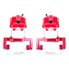 Kies-Motorsports PowerStop Power Stop 01-05 BMW 320i Front Red Calipers w/Brackets - Pair