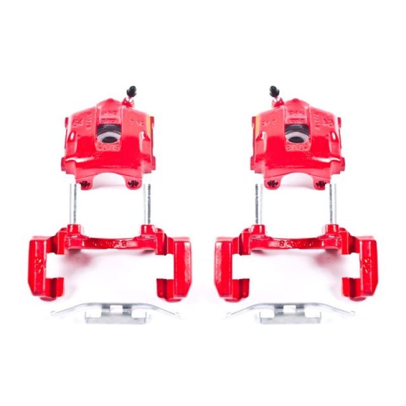 Kies-Motorsports PowerStop Power Stop 01-05 BMW 320i Rear Red Calipers w/Brackets - Pair