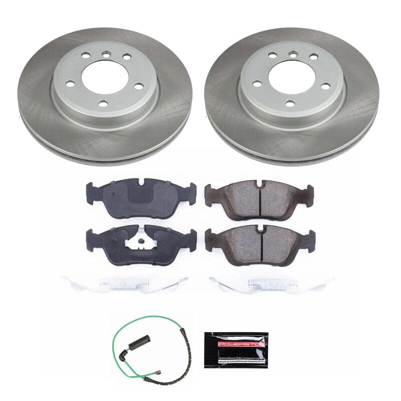 Kies-Motorsports PowerStop Power Stop 01-05 BMW 325xi Front Semi-Coated Rotor Kit