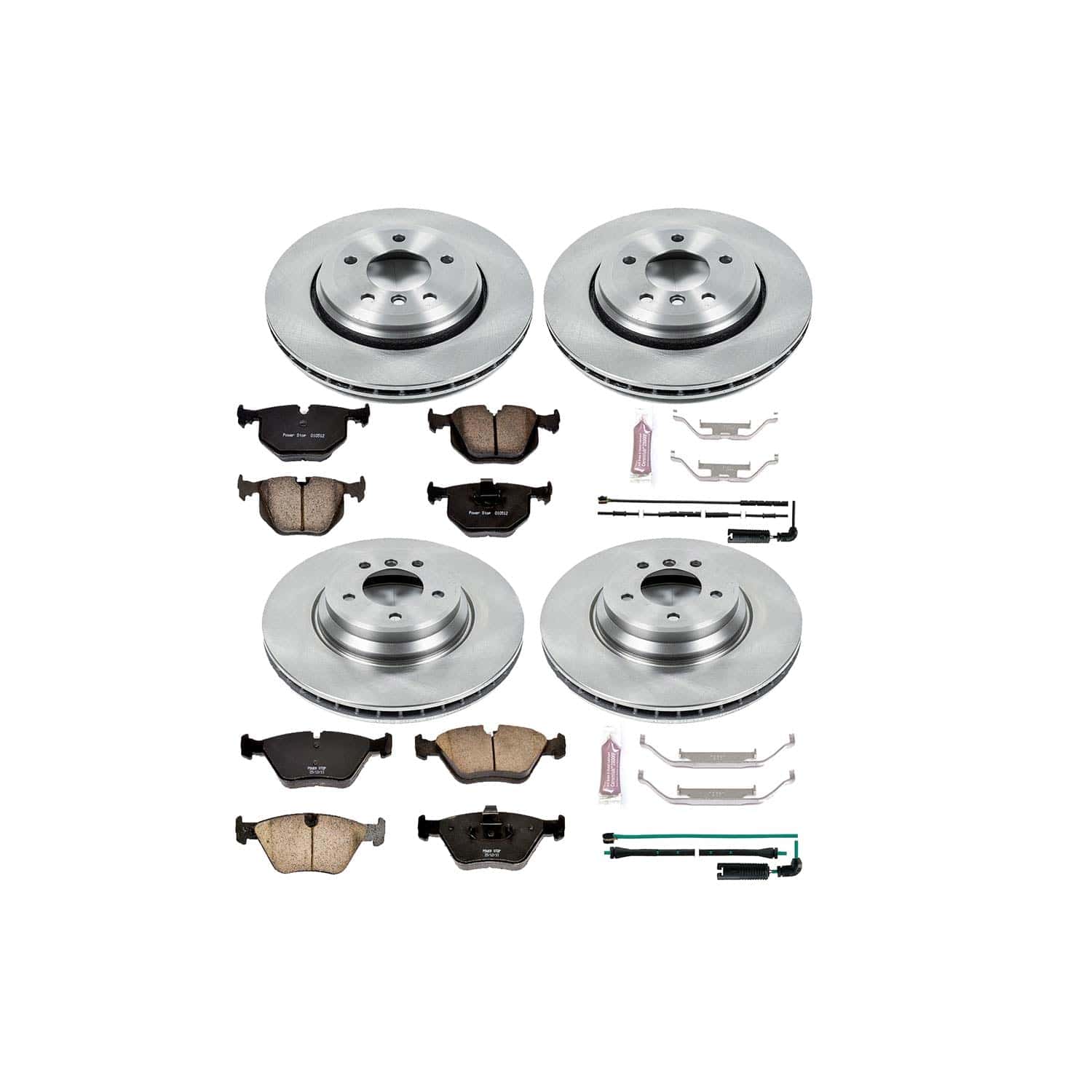 Kies-Motorsports PowerStop Power Stop 01-06 BMW 330Ci Front & Rear Autospecialty Brake Kit