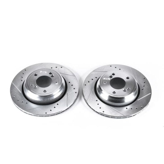 Kies-Motorsports PowerStop Power Stop 01-06 BMW M3 Rear Evolution Drilled & Slotted Rotors - Pair