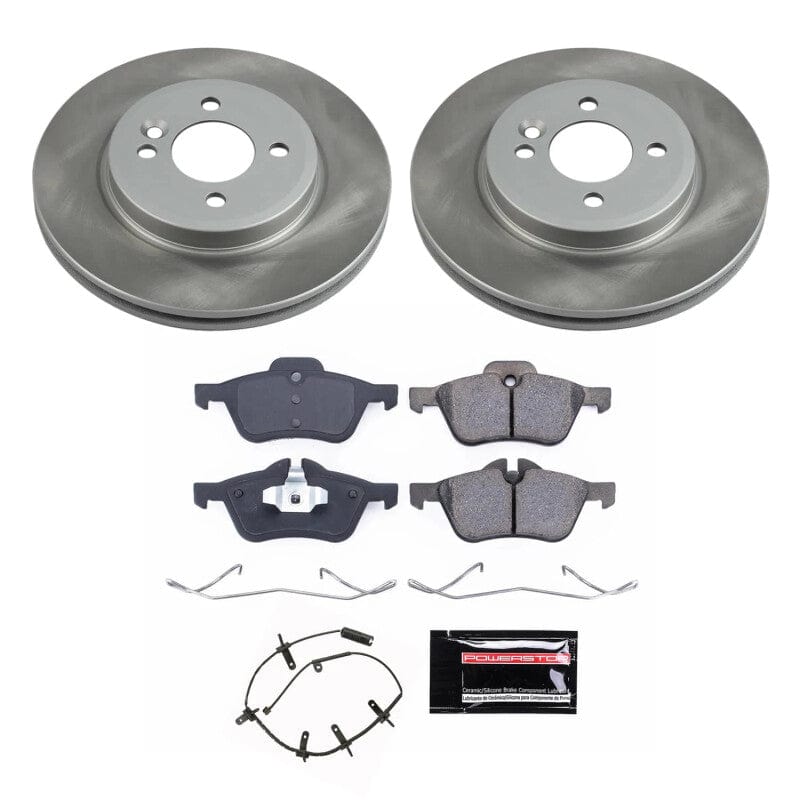 Kies-Motorsports PowerStop Power Stop 02-06 Mini Cooper Front Semi-Coated Rotor Kit