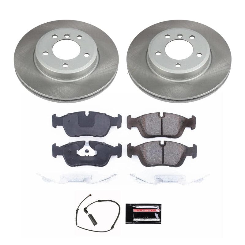 Kies-Motorsports PowerStop Power Stop 03-08 BMW Z4 Front Semi-Coated Rotor Kit
