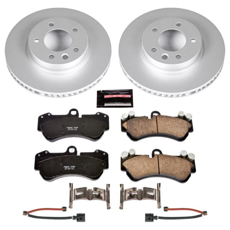 Kies-Motorsports PowerStop Power Stop 04-06 Porsche Cayenne Front Z23 Evolution Sport Coated Brake Kit