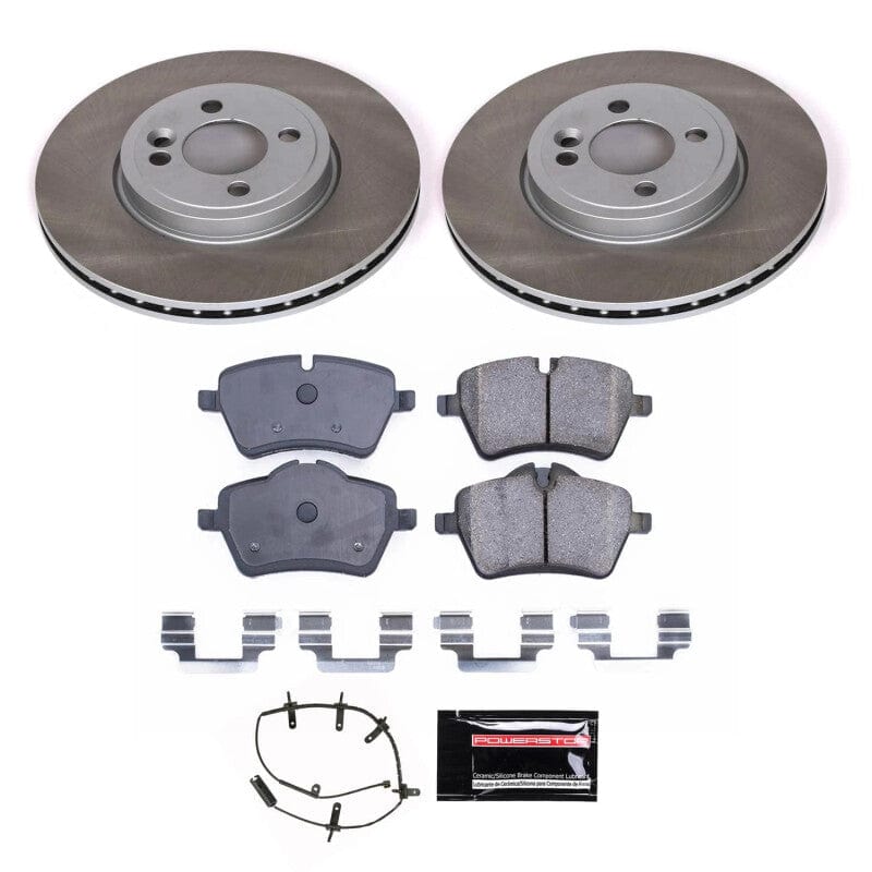 Kies-Motorsports PowerStop Power Stop 07-08 Mini Cooper Front Semi-Coated Rotor Kit