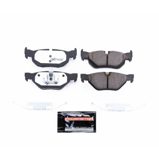 Kies-Motorsports PowerStop Power Stop 07-09 BMW 323i Rear Z26 Extreme Street Brake Pads w/Hardware