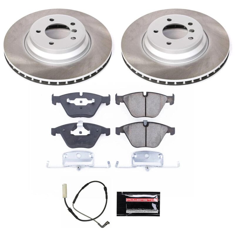Kies-Motorsports PowerStop Power Stop 07-10 BMW 335i Front Semi-Coated Rotor Kit