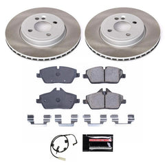 Kies-Motorsports PowerStop Power Stop 07-10 Mini Cooper Front Semi-Coated Rotor Kit