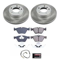 Kies-Motorsports PowerStop Power Stop 08-10 BMW 128i Front Semi-Coated Rotor Kit