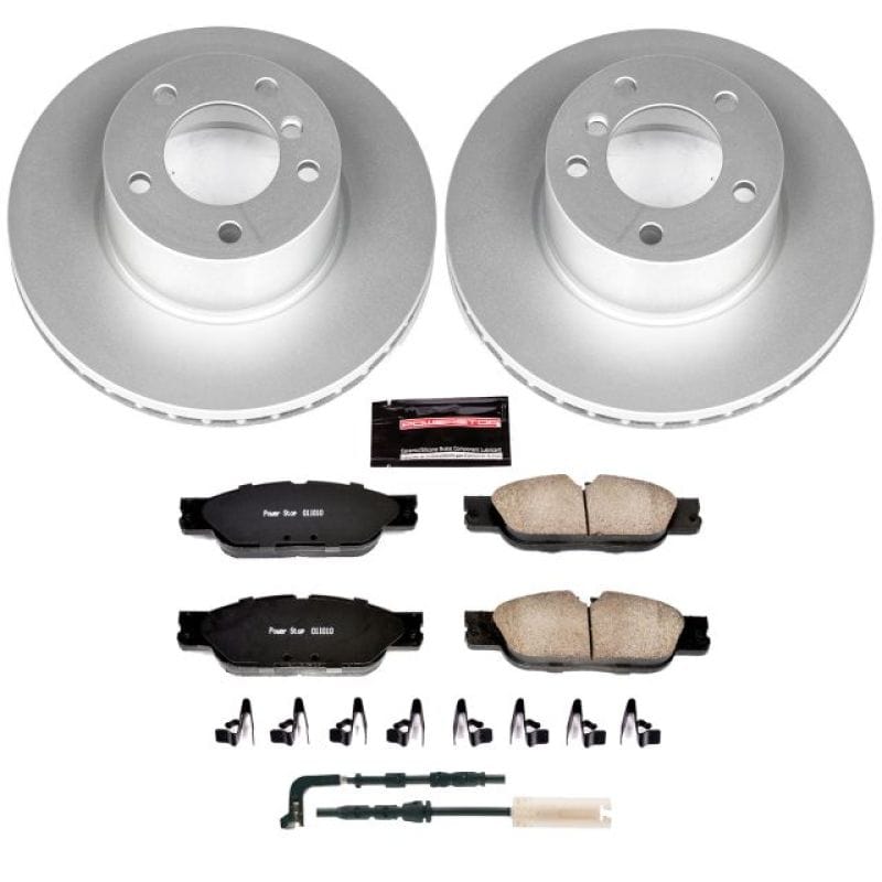 Kies-Motorsports PowerStop Power Stop 08-10 BMW 128i Front Z23 Evolution Sport Coated Brake Kit