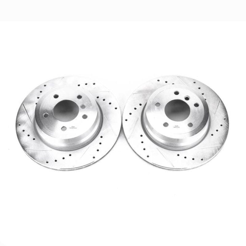 Kies-Motorsports PowerStop Power Stop 08-13 BMW 135i Rear Evolution Drilled & Slotted Rotors - Pair