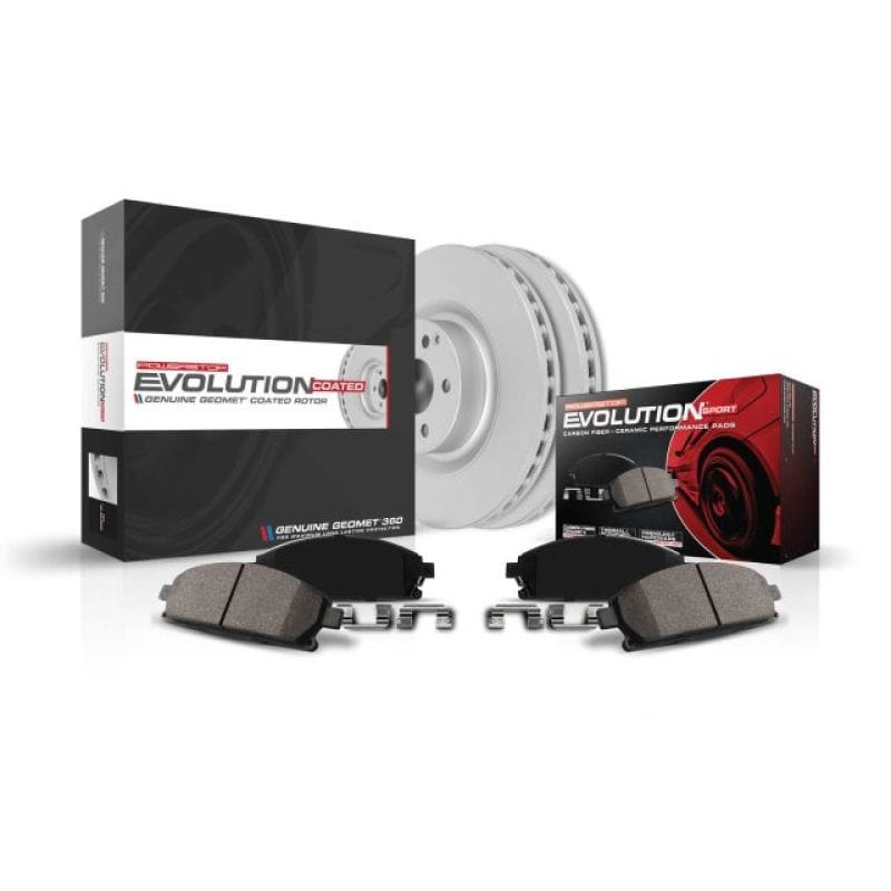 Kies-Motorsports PowerStop Power Stop 09-10 BMW 328i xDrive Front Z23 Evolution Sport Coated Brake Kit