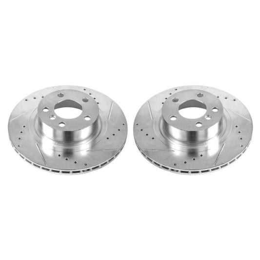 Kies-Motorsports PowerStop Power Stop 11-17 BMW X3 Rear Evolution Drilled & Slotted Rotors - Pair