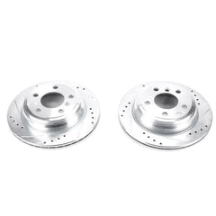 Kies-Motorsports PowerStop Power Stop 13-18 BMW 320i xDrive Rear Evolution Drilled & Slotted Rotors - Pair