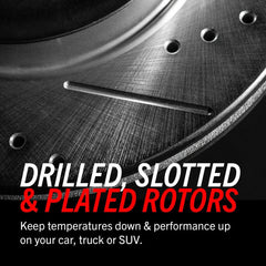 Kies-Motorsports PowerStop Power Stop 1991 BMW 318i Rear Evolution Drilled & Slotted Rotors - Pair