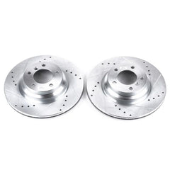 Kies-Motorsports PowerStop Power Stop 2006 BMW 330i Front Evolution Drilled & Slotted Rotors - Pair