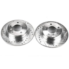 Kies-Motorsports PowerStop Power Stop 92-98 BMW 318i Rear Evolution Drilled & Slotted Rotors - Pair
