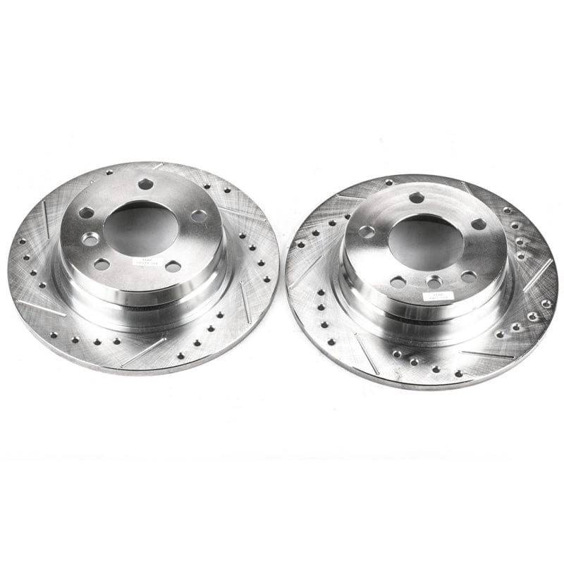 Kies-Motorsports PowerStop Power Stop 92-98 BMW 318i Rear Evolution Drilled & Slotted Rotors - Pair