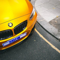 Kies-Motorsports R44 Performance MHC Black BMW M2/2 Series OEM M2 Style Double Slat Front Grille In Gloss Black (F87/F22/F23)