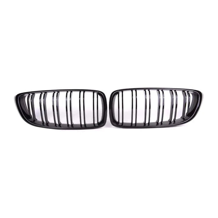 Kies-Motorsports R44 Performance MHC Black BMW M3/M4 Double Slat Front Grilles In Gloss Black (F32/F33/F80/F82/F83)