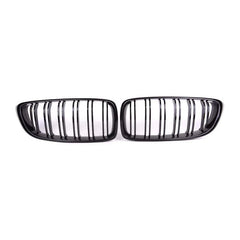 Kies-Motorsports R44 Performance MHC Black BMW M3/M4 Double Slat Front Grilles In Gloss Black (F32/F33/F80/F82/F83)