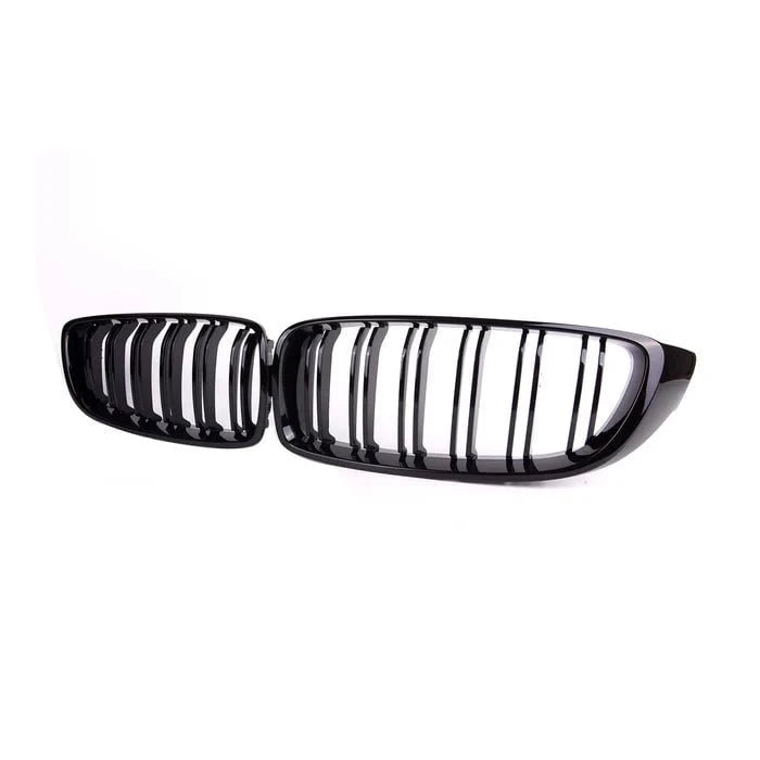 Kies-Motorsports R44 Performance MHC Black BMW M3/M4 Double Slat Front Grilles In Gloss Black (F32/F33/F80/F82/F83)