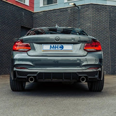 Kies-Motorsports R44 Performance MHC+ BMW F22/F23 M235i & M240i Ultra Aggressive Style Rear Diffuser In Pre Preg Carbon Fibre