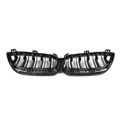 Kies-Motorsports R44 Performance MHC+ BMW F87 M2 Competition Premium Front Grille In Pre Preg Carbon Fibre & Gloss Black (2018-2020)
