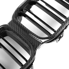 Kies-Motorsports R44 Performance MHC+ BMW F87 M2 Competition Premium Front Grille In Pre Preg Carbon Fibre & Gloss Black (2018-2020)