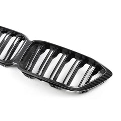 Kies-Motorsports R44 Performance MHC+ BMW F87 M2 Competition Premium Front Grille In Pre Preg Carbon Fibre & Gloss Black (2018-2020)
