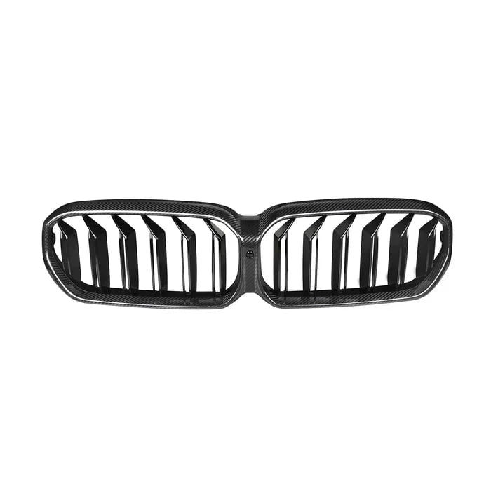 Kies-Motorsports R44 Performance MHC+ BMW F90 M5 LCI Premium Front Grille In Pre Preg Carbon Fibre & Gloss Black