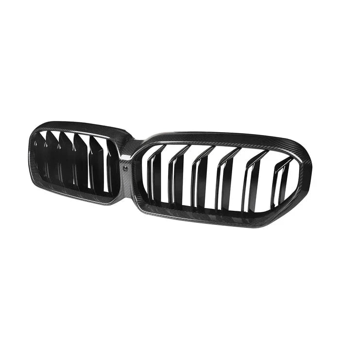 Kies-Motorsports R44 Performance MHC+ BMW F90 M5 LCI Premium Front Grille In Pre Preg Carbon Fibre & Gloss Black