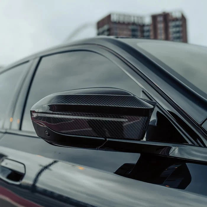 Kies-Motorsports R44 Performance MHC+ BMW G90 & G99 M5 M Wing Mirror Covers In Pre Preg Carbon Fibre
