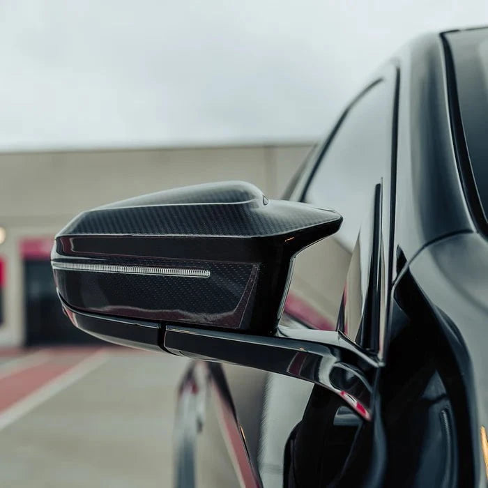 Kies-Motorsports R44 Performance MHC+ BMW G90 & G99 M5 M Wing Mirror Covers In Pre Preg Carbon Fibre