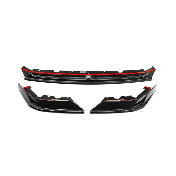 Kies-Motorsports R44 Performance MHC+ BMW G90 & G99 M5 SP90 Front Splitter In Gloss Pre Preg Carbon Fibre