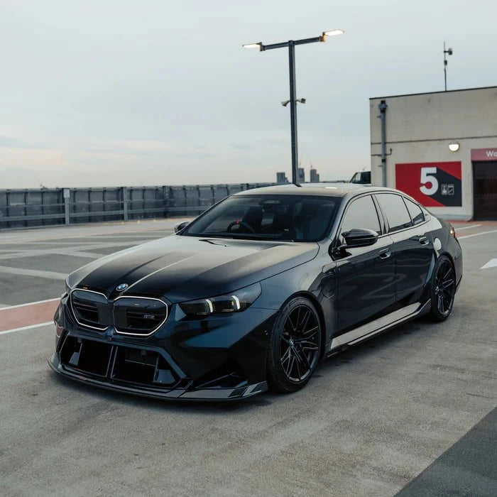 Kies-Motorsports R44 Performance MHC+ BMW G90 & G99 M5 SP90 Front Splitter In Gloss Pre Preg Carbon Fibre