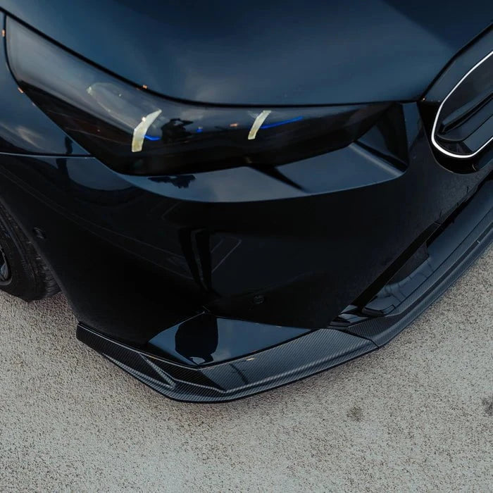 Kies-Motorsports R44 Performance MHC+ BMW G90 & G99 M5 SP90 Front Splitter In Gloss Pre Preg Carbon Fibre