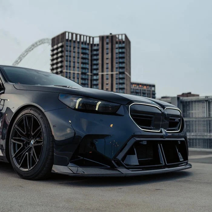 Kies-Motorsports R44 Performance MHC+ BMW G90 & G99 M5 SP90 Front Splitter In Gloss Pre Preg Carbon Fibre