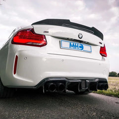 Kies-Motorsports R44 Performance MHC+ BMW M2/2 Series Ducktail Rear Spoiler In Pre Preg Carbon Fibre (F22/F87)
